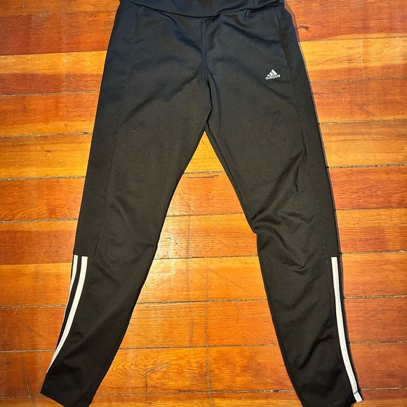 Black ADIDAS Climalite High-Waist Performance Leggings - Picture 2 of 7